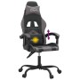 Silla gaming giratoria cuero sintético negro y gris de , Sillones para videojuegos - Ref: Foro24-349595, Precio: 117,94 €, De...