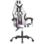 Swivel gaming chair synthetic leather black and white by , Gaming chairs - Ref: Foro24-349529, Price: 134,65 €, Discount: %