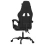 Swivel gaming chair with footrest in black synthetic leather by , Gaming chairs - Ref: Foro24-349611, Price: 128,28 €, Discou...