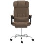 Silla de oficina reclinable con masaje de tela marrón by , Office chairs - Ref: Foro24-349740, Price: 110,82 €, Discount: %