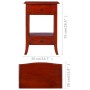 Mesa consola clásica de madera maciza caoba marrón 50x30x75 cm de , Mesas auxiliares - Ref: Foro24-288877, Precio: 115,62 €, ...