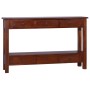 Mesa consola clásica de madera maciza caoba marrón 120x30x75cm by , Side tables - Ref: Foro24-288880, Price: 216,00 €, Discou...