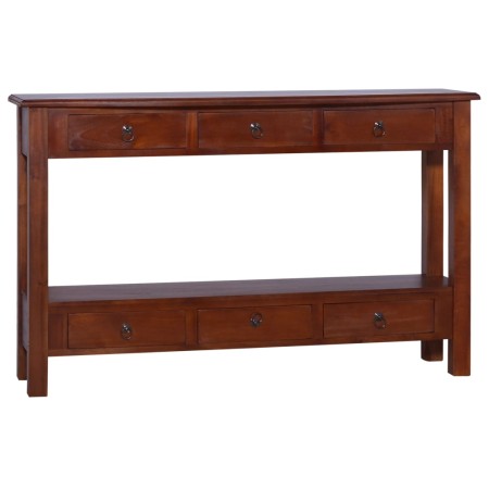 Mesa consola clásica de madera maciza caoba marrón 120x30x75cm von , Seitentische - Ref: Foro24-288880, Preis: 216,00 €, Raba...