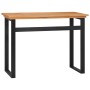 Escritorio de madera maciza de teca 100x45x75 cm by , Desks - Ref: Foro24-325279, Price: 101,83 €, Discount: %