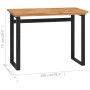 Escritorio de madera maciza de teca 100x45x75 cm by , Desks - Ref: Foro24-325279, Price: 101,83 €, Discount: %