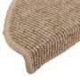 Alfombrilla autoadhesiva escalera 15 uds beige oscuro 65x21x4cm von , Treppenmatten - Ref: Foro24-326902, Preis: 110,40 €, Ra...