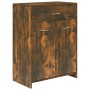 Armario baño madera contrachapada roble ahumado 60x33x80 cm by , Bathroom furniture - Ref: Foro24-815663, Price: 66,15 €, Dis...