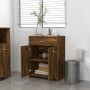 Armario baño madera contrachapada roble ahumado 60x33x80 cm by , Bathroom furniture - Ref: Foro24-815663, Price: 66,15 €, Dis...