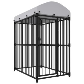 Perrera de exterior con techo 150x100x175 cm by , Dog kennels and fences - Ref: Foro24-170889, Price: 321,13 €, Discount: %