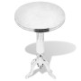 Mesa auxiliar redonda de aluminio color plateada by , Side tables - Ref: Foro24-243513, Price: 121,98 €, Discount: %