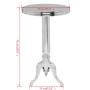 Mesa auxiliar redonda de aluminio color plateada by , Side tables - Ref: Foro24-243513, Price: 121,98 €, Discount: %