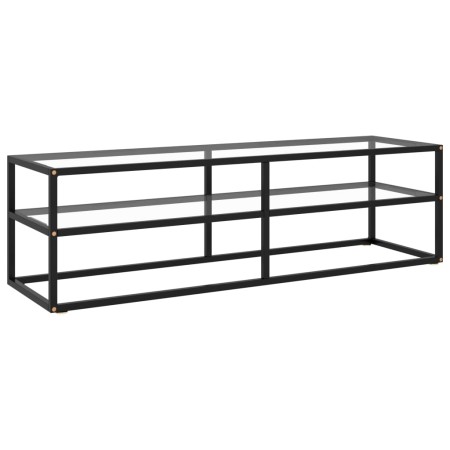 Mueble para TV negro con vidrio templado negro 140x40x40 cm | Foro24|Onlineshop| Casa, Jardín y Más Foro24.es