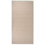 Alfombra de exterior de tejido plano rayas marrones 100x200 cm by , Rugs - Ref: Foro24-340864, Price: 36,69 €, Discount: %