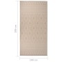 Alfombra de exterior de tejido plano rayas marrones 100x200 cm by , Rugs - Ref: Foro24-340864, Price: 36,69 €, Discount: %