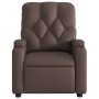 Sillón reclinable de cuero sintético marrón de , Sillones - Ref: Foro24-372505, Precio: 229,16 €, Descuento: %