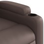 Sillón reclinable de cuero sintético marrón de , Sillones - Ref: Foro24-372505, Precio: 229,16 €, Descuento: %