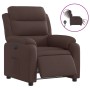 Sillón reclinable eléctrico tela marrón oscuro de , Sillones - Ref: Foro24-3204961, Precio: 268,52 €, Descuento: %