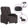 Sillón reclinable de masaje eléctrico tela marrón oscuro by , Armchairs - Ref: Foro24-3204703, Price: 273,97 €, Discount: %