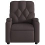 Sillón reclinable de masaje eléctrico tela marrón oscuro by , Armchairs - Ref: Foro24-3204703, Price: 273,97 €, Discount: %