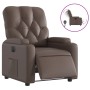 Sillón reclinable eléctrico de cuero sintético marrón de , Sillones - Ref: Foro24-3204760, Precio: 262,74 €, Descuento: %