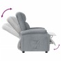 Sillón reclinable de tela gris claro de , Sillones - Ref: Foro24-348435, Precio: 179,73 €, Descuento: %