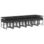 Set comedor de jardín con cojines 13 pzas ratán sintético negro by , Garden sets - Ref: Foro24-3211302, Price: 881,92 €, Disc...