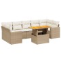 Juego de sofás de jardín con cojines beige 8 pzas ratán PE von , Gartensets - Ref: Foro24-3271226, Preis: 715,82 €, Rabatt: %