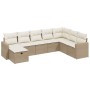 Juego de sofás de jardín con cojines beige 8 pzas ratán PE von , Gartensets - Ref: Foro24-3263584, Preis: 661,17 €, Rabatt: %