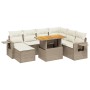 Juego de sofás de jardín con cojines beige 8 pzas ratán PE von , Gartensets - Ref: Foro24-3275718, Preis: 656,72 €, Rabatt: %