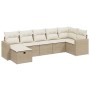 Set sofás de jardín 7 piezas y cojines ratán sintético beige by , Garden sets - Ref: Foro24-3263504, Price: 542,71 €, Discoun...