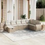 Juego de sofás de jardín con cojines beige 8 pzas ratán PE von , Gartensets - Ref: Foro24-3264204, Preis: 722,76 €, Rabatt: %