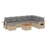 Set de sofás de jardín 9 pzas con cojines ratán sintético beige von , Modulare Sofas für den Außenbereich - Ref: Foro24-32247...