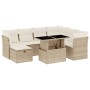 Set de sofás de jardín y cojines 8 piezas ratán sintético beige by , Garden sets - Ref: Foro24-3274678, Price: 653,65 €, Disc...