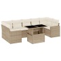 Set de sofás de jardín y cojines 8 piezas ratán sintético beige de , Conjuntos de jardín - Ref: Foro24-3267148, Precio: 725,8...