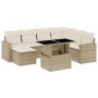 Set de sofás de jardín y cojines 8 piezas ratán sintético beige de , Conjuntos de jardín - Ref: Foro24-3267438, Precio: 637,8...