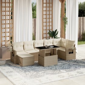 Set de sofás de jardín y cojines 8 piezas ratán sintético beige von , Gartensets - Ref: Foro24-3268058, Preis: 644,64 €, Raba...