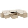 Set de sofás de jardín 9 pzas con cojines ratán sintético beige | Foro24|Onlineshop| Casa, Jardín y Más Foro24.es