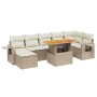 Juego de sofás de jardín con cojines beige 8 pzas ratán PE von , Gartensets - Ref: Foro24-3275711, Preis: 656,72 €, Rabatt: %