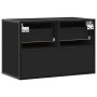 Mueble de TV metal y madera de ingeniería negro 60x31x39,5 cm | Foro24|Onlineshop| Casa, Jardín y Más Foro24.es