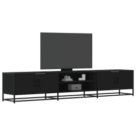 Mueble para TV madera de ingeniería negro