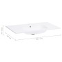 Lavabo empotrado SMC blanco 605x460x105 mm de vidaXL, Lavabos - Ref: Foro24-146519, Precio: 89,50 €, Descuento: %