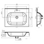 SMC weißer Einbauwaschtisch 605x460x105 mm von vidaXL, Sinkt - Ref: Foro24-146519, Preis: 89,50 €, Rabatt: %