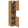 Armario pared baño madera ingeniería roble artisian 30x30x130cm de , Muebles de baño - Ref: Foro24-856222, Precio: 72,49 €, D...