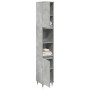 Armario de baño madera contrachapada gris hormigón 30x30x190 cm de , Muebles de baño - Ref: Foro24-857195, Precio: 77,71 €, D...