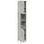 Armario de baño madera contrachapada gris hormigón 30x30x190 cm de , Muebles de baño - Ref: Foro24-857195, Precio: 77,71 €, D...