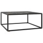 Mesa de centro negra con vidrio de mármol negro 80x80x35 cm de vidaXL, Mesas de centro - Ref: Foro24-322878, Precio: 82,12 €,...