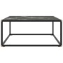 Mesa de centro negra con vidrio de mármol negro 80x80x35 cm de vidaXL, Mesas de centro - Ref: Foro24-322878, Precio: 82,12 €,...