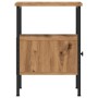 Mesita de noche madera de ingeniería roble artisan 34x36x50 cm de , Mesitas de noche - Ref: Foro24-857264, Precio: 46,49 €, D...