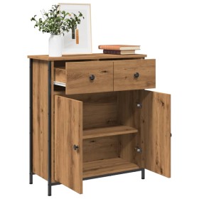 Aparador de madera de ingeniería roble artisan 70x41x56 cm de , Tocadores de baño - Ref: Foro24-857471, Precio: 96,04 €, Desc...