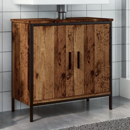 Armario de lavabo baño madera ingeniería envejecida 60x30x60 cm de , Tocadores de baño - Ref: Foro24-857698, Precio: 59,73 €,...